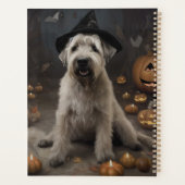 Wheaten Terrier Pumpkins Halloween Beängstigend Planer (Rückseite)