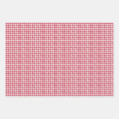 WHEATEN Terrier Red Toile & Gingham Geschenkpapier Set (Vorderseite 2)