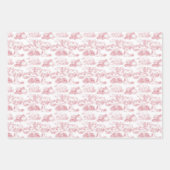 WHEATEN Terrier Red Toile & Gingham Geschenkpapier Set (Vorderseite)