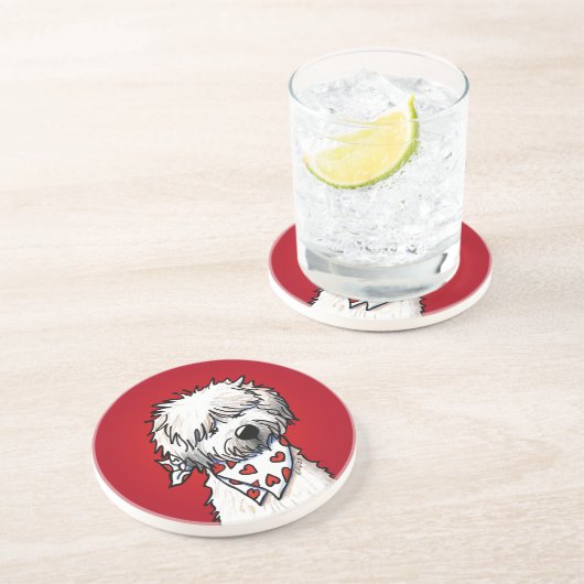 Wheaten Terrier Red Untersetzer (Seite)