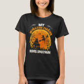 Wheaten Terrier Ride Shotgun Wheaten Terrier Dog H T-Shirt (Vorderseite)