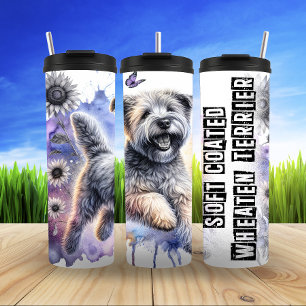 Wheaten Terrier: Sunlit Splash Thermosbecher