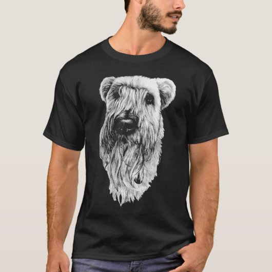 Wheaten Terrier T - Shirt Terrier Dog Art Shirts (Vorderseite)