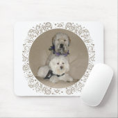 Wheaten Terrier und Havanese Mousepad (Mit Mouse)