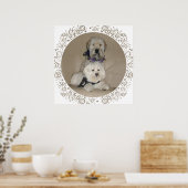 Wheaten Terrier und Havanese Poster (Küche)