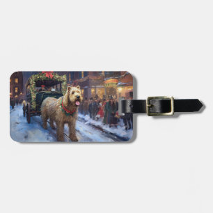 Wheaten Terrier Weihnachtsfestzeit Gepäckanhänger