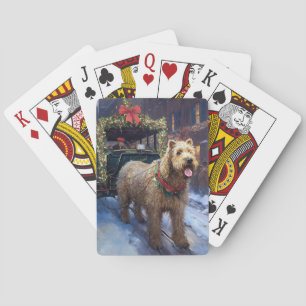 Wheaten Terrier Weihnachtsfestzeit Spielkarten