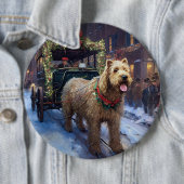 Wheaten Terrier Weihnachtssaison Button (Beispiel)