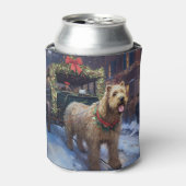 Wheaten Terrier Weihnachtssaison Dosenkühler (Kanne Vorderseite)