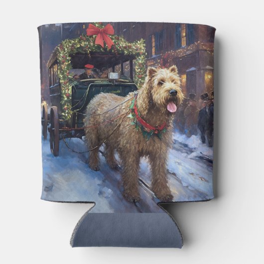 Wheaten Terrier Weihnachtssaison Dosenkühler (Rückseite)