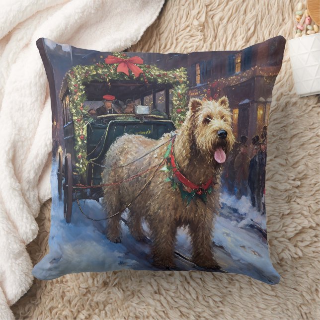 Wheaten Terrier Weihnachtssaison Kissen (Decke)