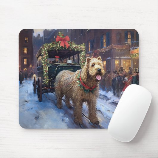 Wheaten Terrier Weihnachtssaison Mousepad (Mit Mouse)