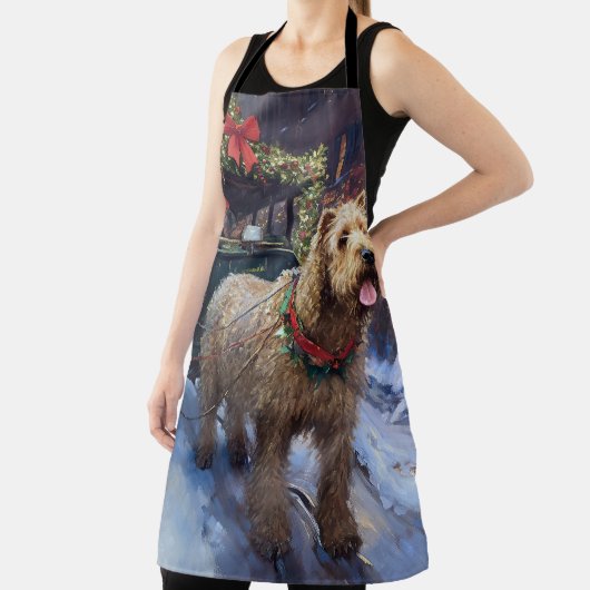 Wheaten Terrier Weihnachtssaison Schürze (InSitu)
