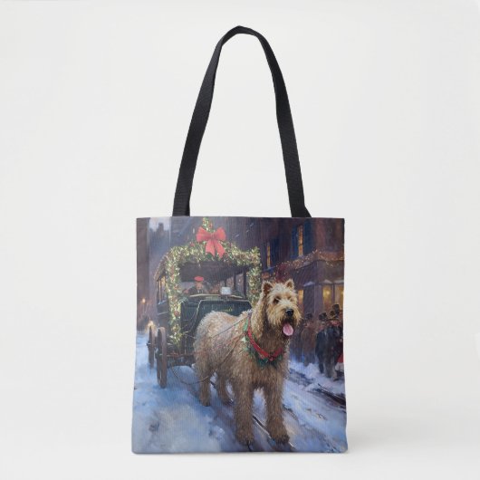 Wheaten Terrier Weihnachtssaison Tasche (Vorderseite)