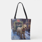 Wheaten Terrier Weihnachtssaison Tasche (Rückseite)