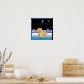 "Wheaten Terriers at Chanukah" Poster (Küche)
