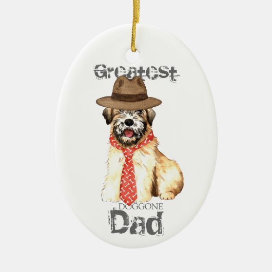 Wheaten Vater Keramik Ornament (Vorne)