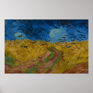 Wheatfield mit Crows Vincent van Gogh Small Poster