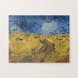 Wheatfield mit Crows von Vincent Van Gogh Puzzle
