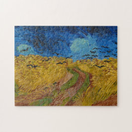 Wheatfield mit Krähen Puzzle
