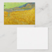 Wheatfield mit Sensenmann, 1889 von Vincent van Go Mitteilungskarte (Vorne/Hinten)