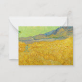 Wheatfield mit Sensenmann, 1889 von Vincent van Go Mitteilungskarte (Vorderseite)