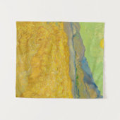 Wheatfield mit Sensenmann, 1889 von Vincent van Go Wandteppich (Vorderseite (Horizontal))