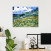 Wheatfield und Mountains, Vincent Van Gogh Poster (Heimbüro)