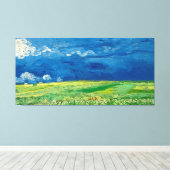 Wheatfield Under Thunderclouuuds by Vincent van Go Leinwanddruck (Insitu (Holzboden))