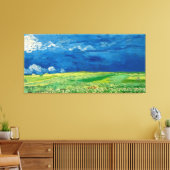 Wheatfield Under Thunderclouuuds by Vincent van Go Leinwanddruck (Insitu (Wohnzimmer))