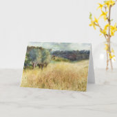 Wheatfield von Auguste Renoir Fine Art Karte (Gelbe Blume)