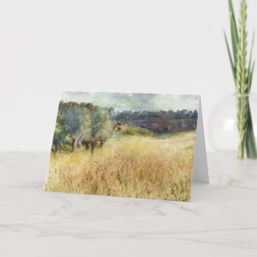 Wheatfield von Auguste Renoir Fine Art Karte (Vorderseite)