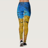 Wheatfield with Crows, 1890 von Vincent van Gogh Leggings (Rückseite)