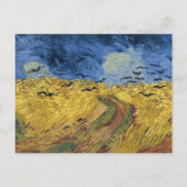 Wheatfield with Crows by Vincent Van Gogh Postcard Postkarte (Vorderseite)