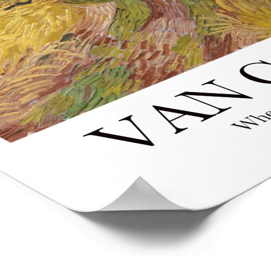 Wheatfield with Crows by Vincent van Gogh Poster (Ecke)