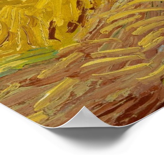 Wheatfield with Crows by Vincent van Gogh Poster (Ecke)
