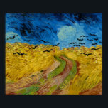 Wheatfield with Crows by Vincent van Gogh Poster<br><div class="desc">Wheatfield with Crows by Vincent van Gogh Poster</div>