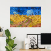 Wheatfield with Crows by Vincent van Gogh Poster (Heimbüro)
