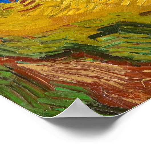 Wheatfield with Crows by Vincent van Gogh Poster (Ecke)