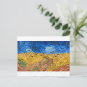 Wheatfield with Crows by Vincent van Gogh Postkarte (Stehend Vorderseite)