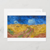 Wheatfield with Crows by Vincent van Gogh Postkarte (Vorne/Hinten)