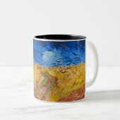 Wheatfield with Crows by Vincent van Gogh Zweifarbige Tasse (VorderseiteRechts)