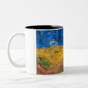 Wheatfield with Crows by Vincent van Gogh Zweifarbige Tasse