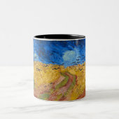 Wheatfield with Crows by Vincent van Gogh Zweifarbige Tasse (Mittel)