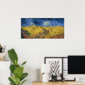Wheatfield with Crows (F779) Van Gogh Fine Art Poster (Heimbüro)