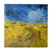 Wheatfield with crows - Vincent Van Gogh ,(1890) Fliese (Vorderseite)
