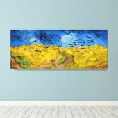Wheatfield with crows - Vincent Van Gogh ,(1890) Leinwanddruck (Insitu (Holzboden))