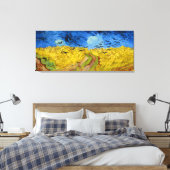 Wheatfield with crows - Vincent Van Gogh ,(1890) Leinwanddruck (Insitu (Schlafzimmer))