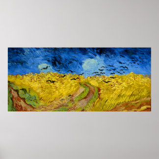 Wheatfield with crows - Vincent Van Gogh ,(1890) Poster