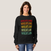 Wheatland County Montana Regenbogen Text Sweatshirt (Vorne ganz)